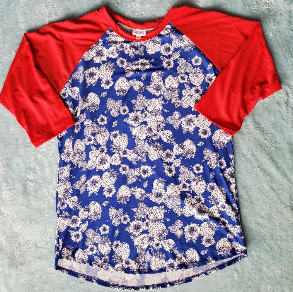 Lularoe Randy Strawberry Print